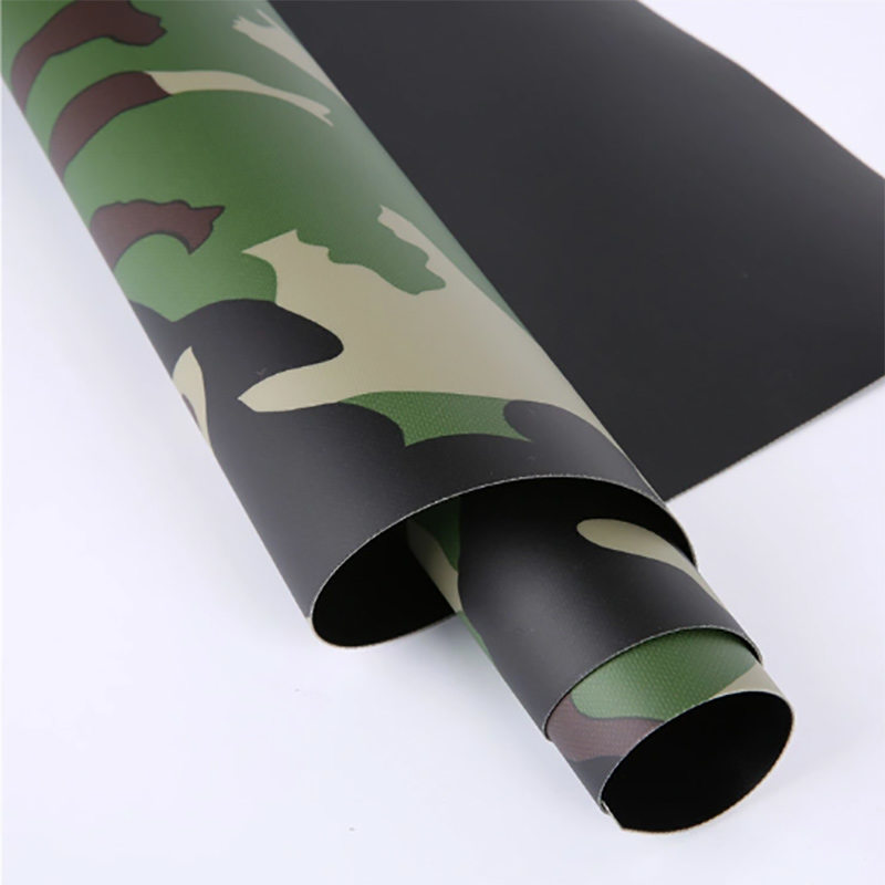 Bâches de polyester enduites de PVC de poussière de camouflage