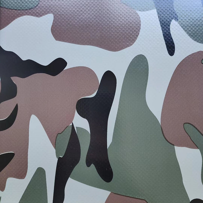 Bâches de polyester enduites de PVC de poussière de camouflage