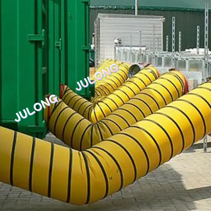 Tissu de polyester enduit de conduit d'air PVC pour construction de construction industrielle