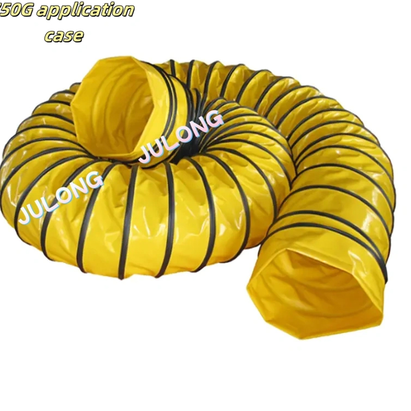 Tissu en polyester revêtu de PVC pour le système de ventilation minière